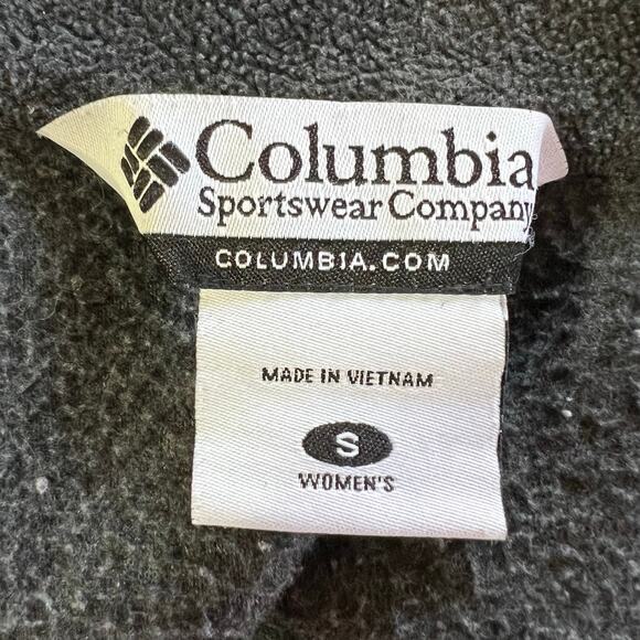 Columbia Womens Full Zip Casual Outdoor Fleece Sweatshirt Jacket Gray Small - Picture 10 of 11